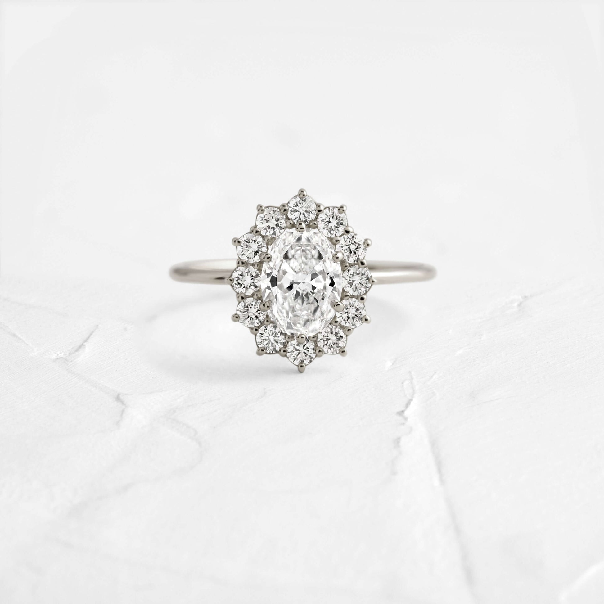 Solitaire-Oval Lab Grown Diamond Engagement Ring