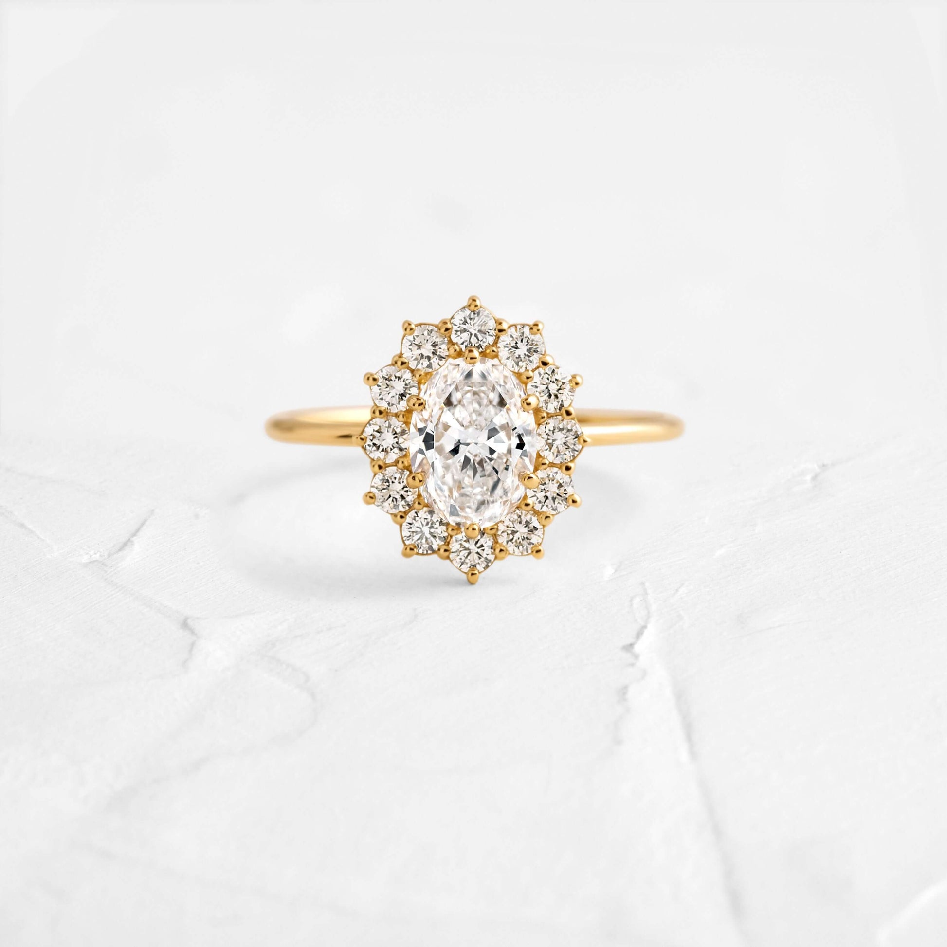 Solitaire-Oval Lab Grown Diamond Engagement Ring