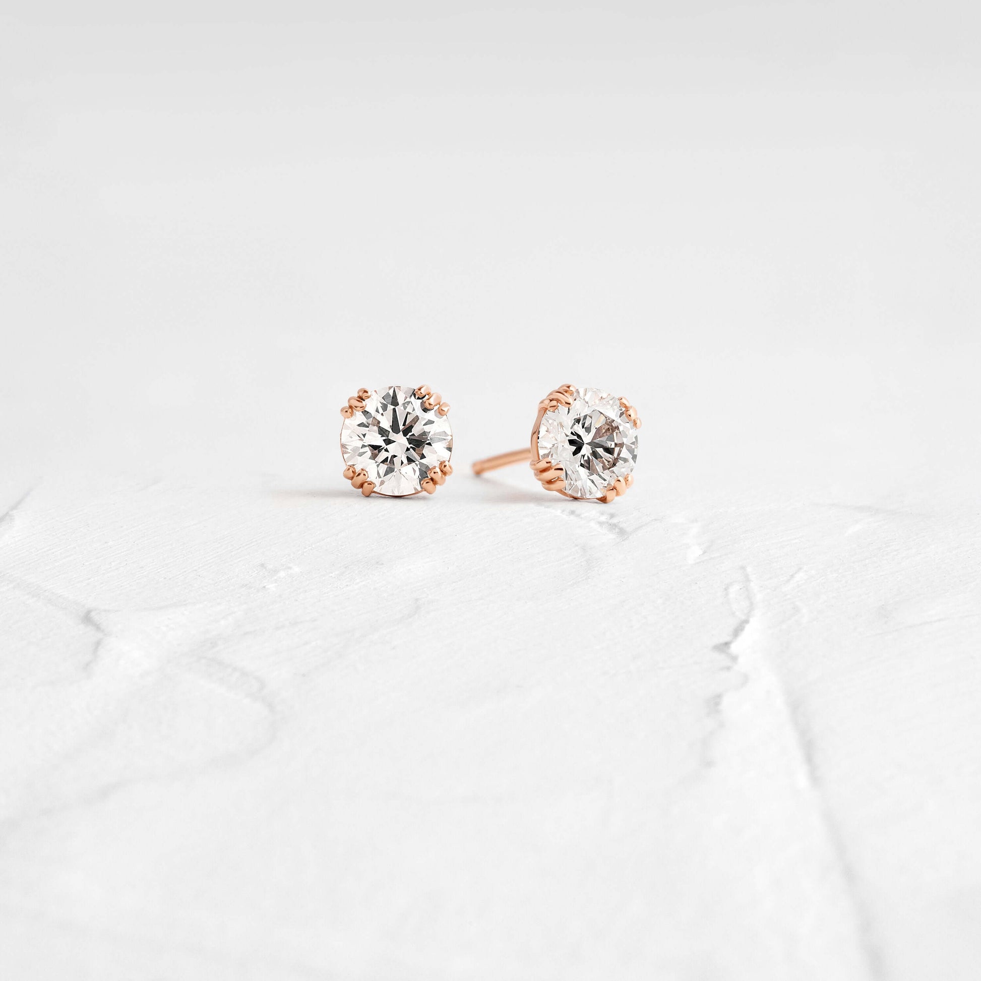Solitaire- 1.0CT Oval Lab Grown Diamond Earrings