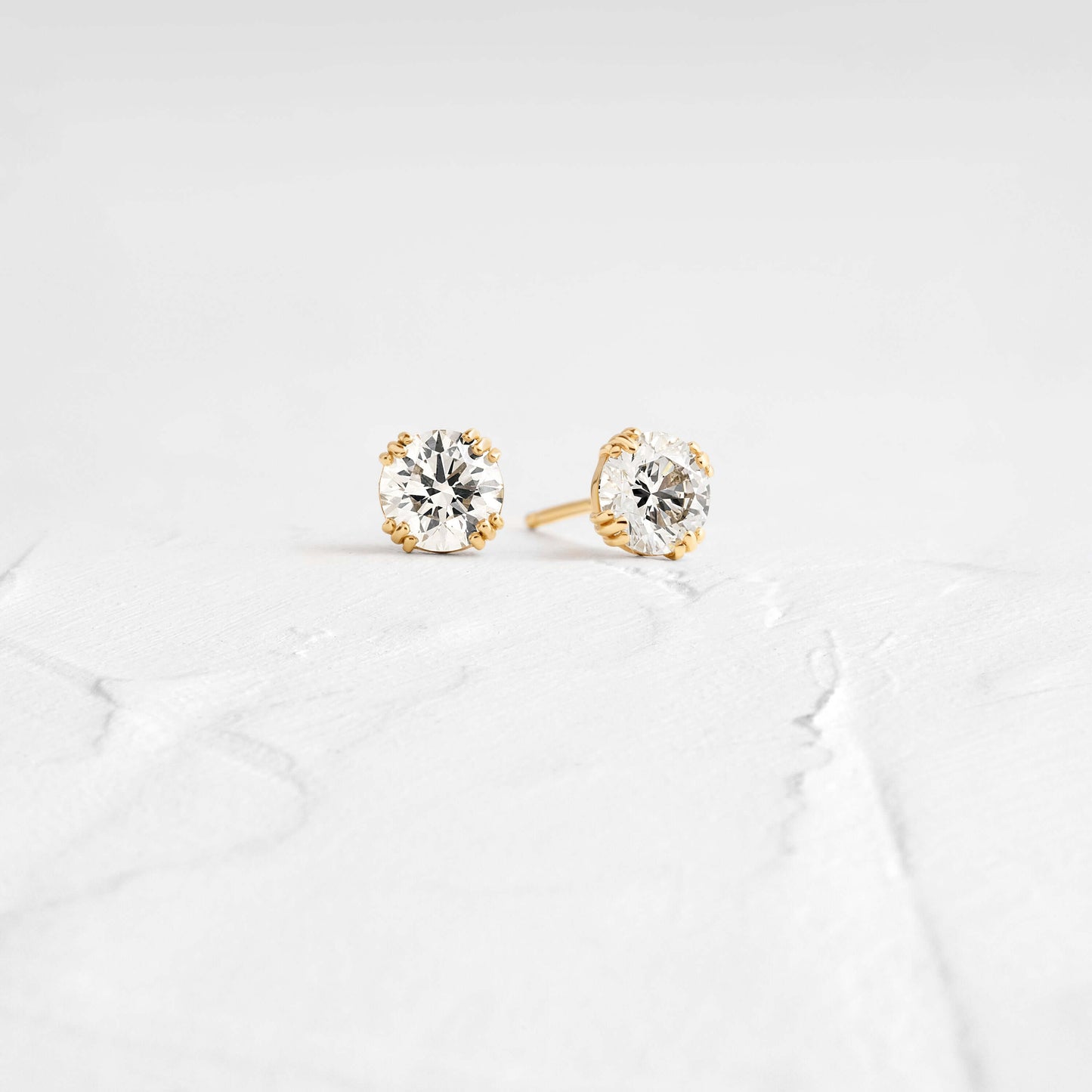 Solitaire- 1.0CT Oval Lab Grown Diamond Earrings