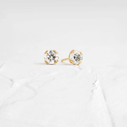 Solitaire- 1.0CT Oval Lab Grown Diamond Earrings