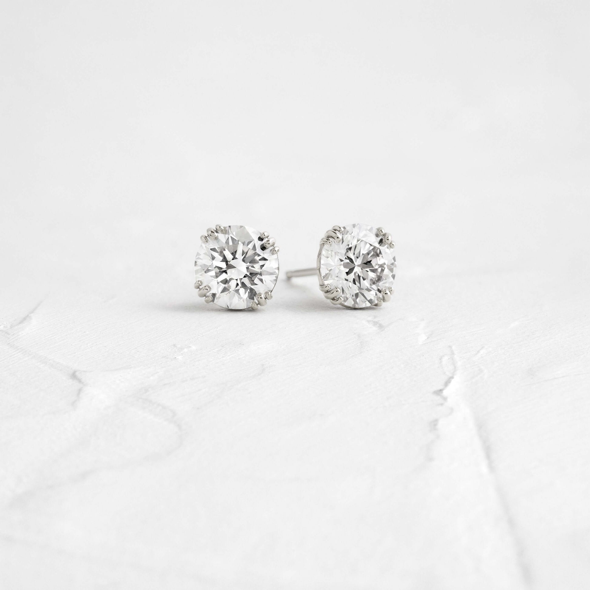 Solitaire- 1.0CT Oval Lab Grown Diamond Earrings