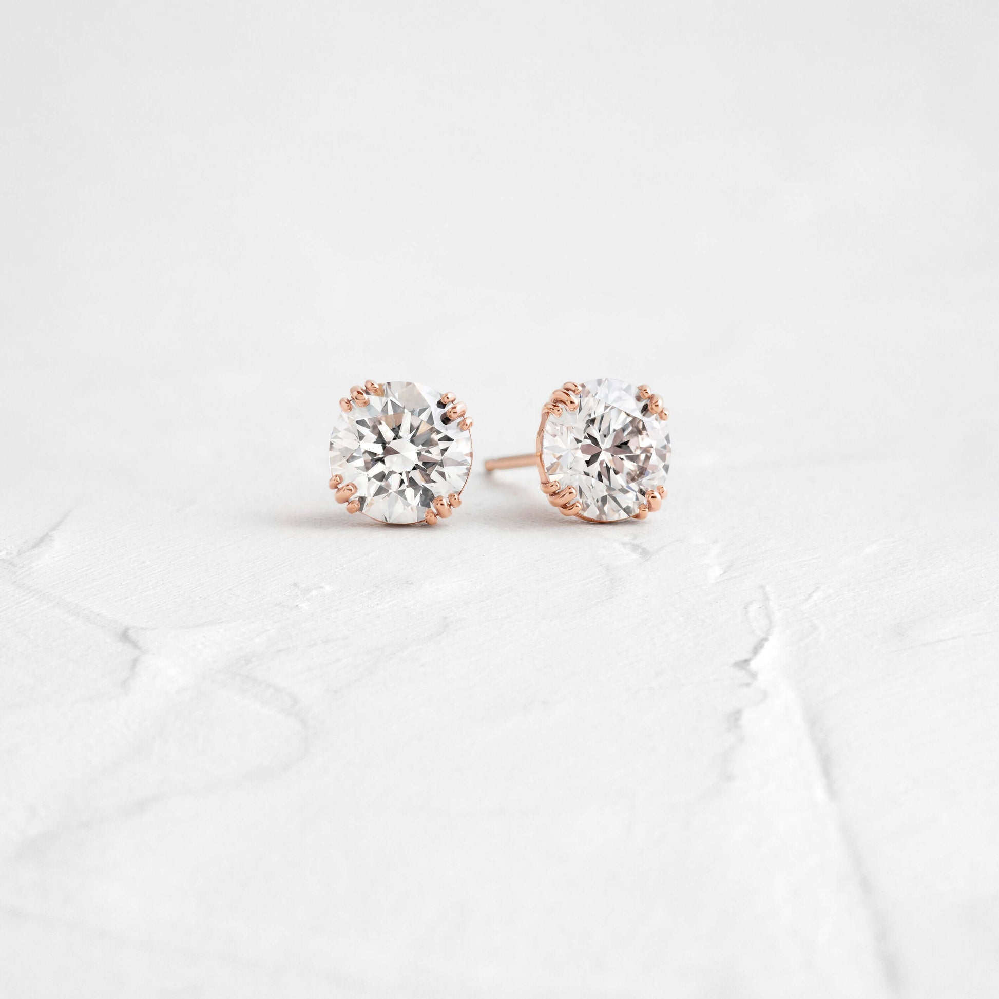 Solitaire- 1.0CT Oval Lab Grown Diamond Earrings
