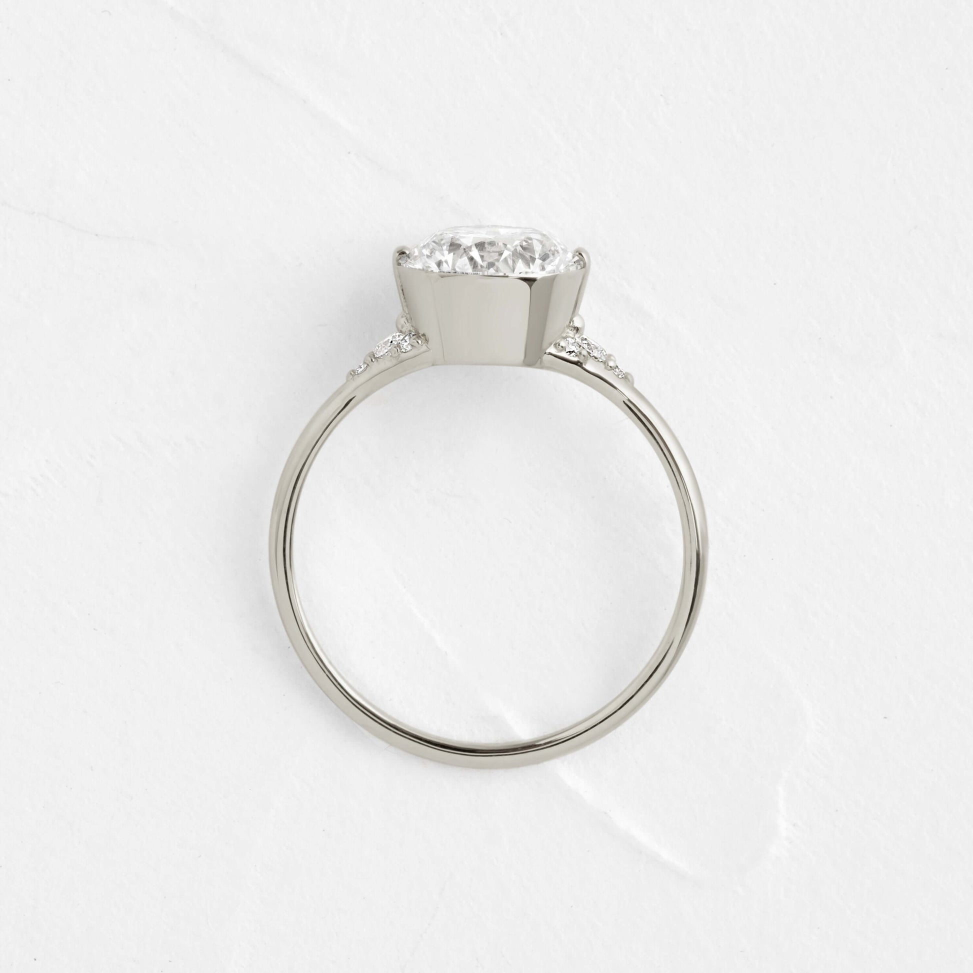 Solitaire-Oval Lab Grown Diamond Engagement Ring