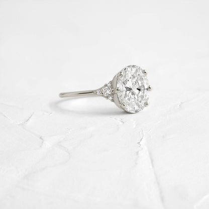 Solitaire-Oval Lab Grown Diamond Engagement Ring