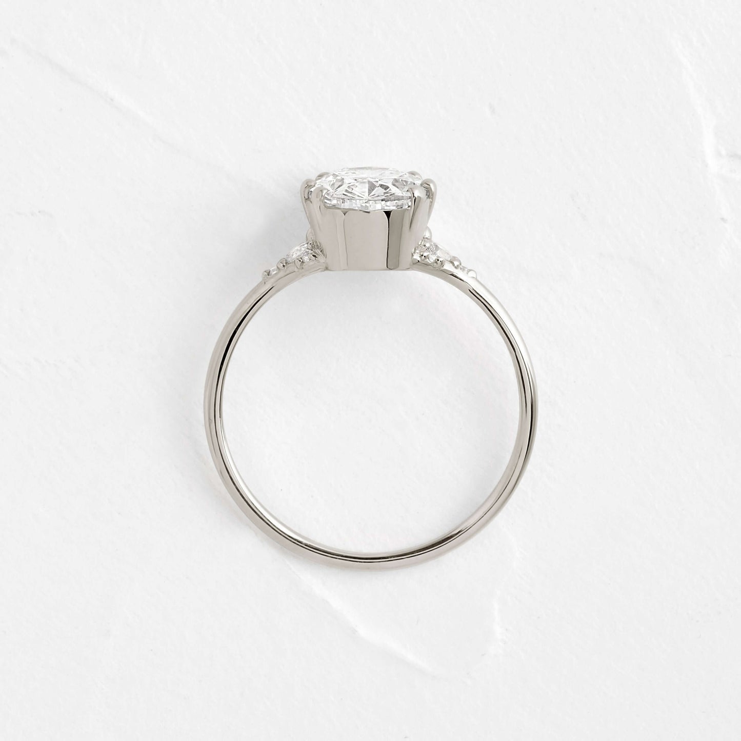 Solitaire-Oval Lab Grown Diamond Engagement Ring