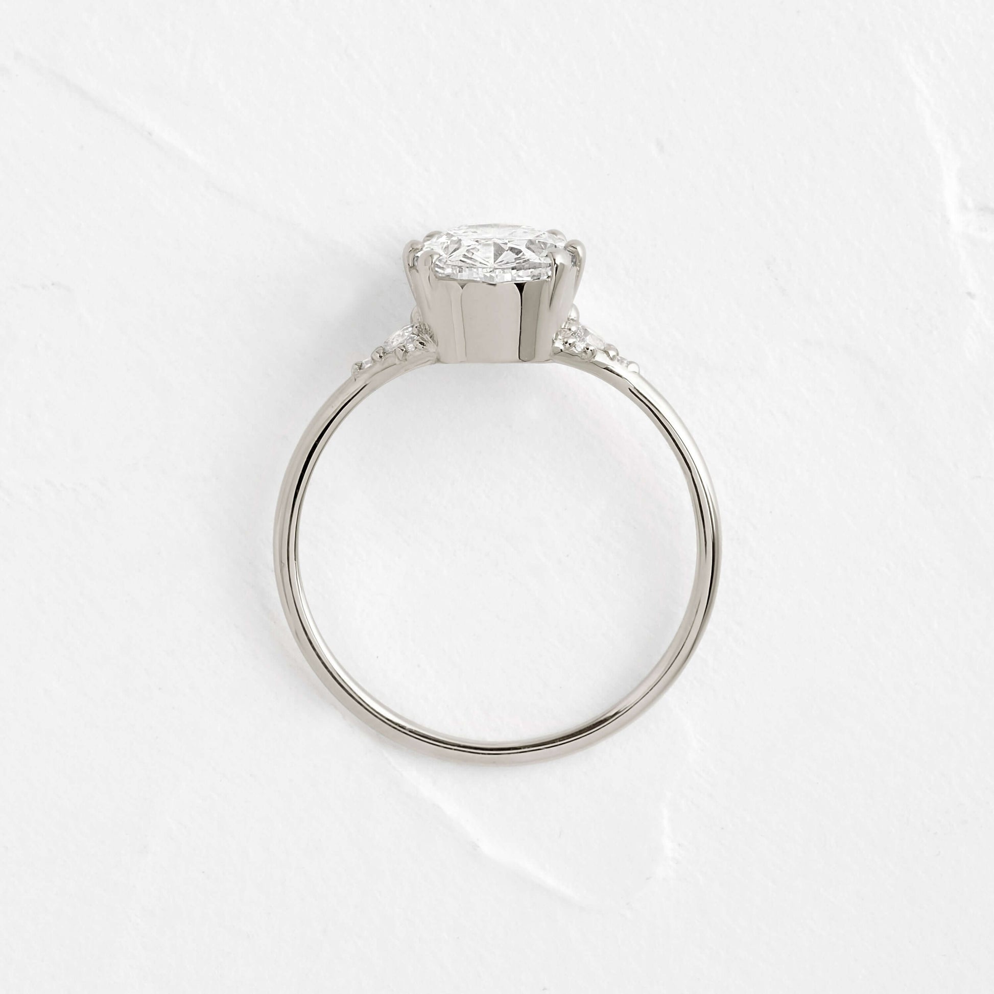 Solitaire-Oval Lab Grown Diamond Engagement Ring