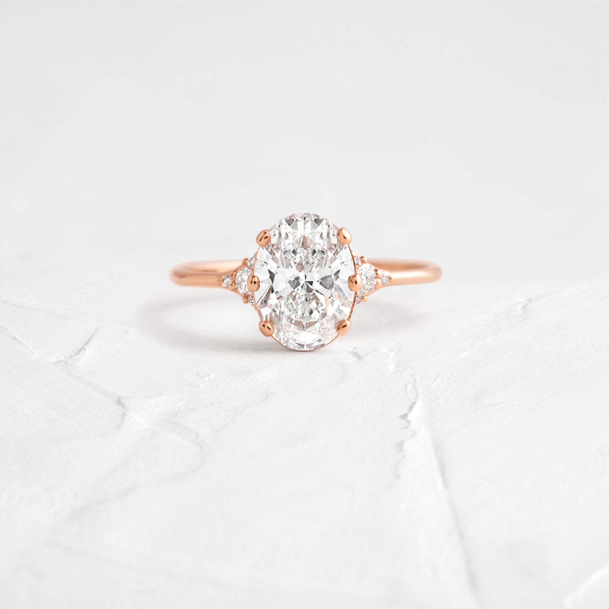 Solitaire-Oval Lab Grown Diamond Engagement Ring