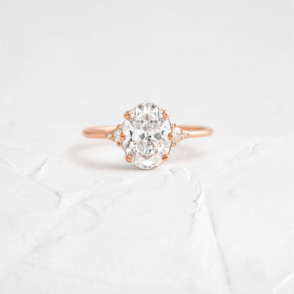 Solitaire-Oval Lab Grown Diamond Engagement Ring