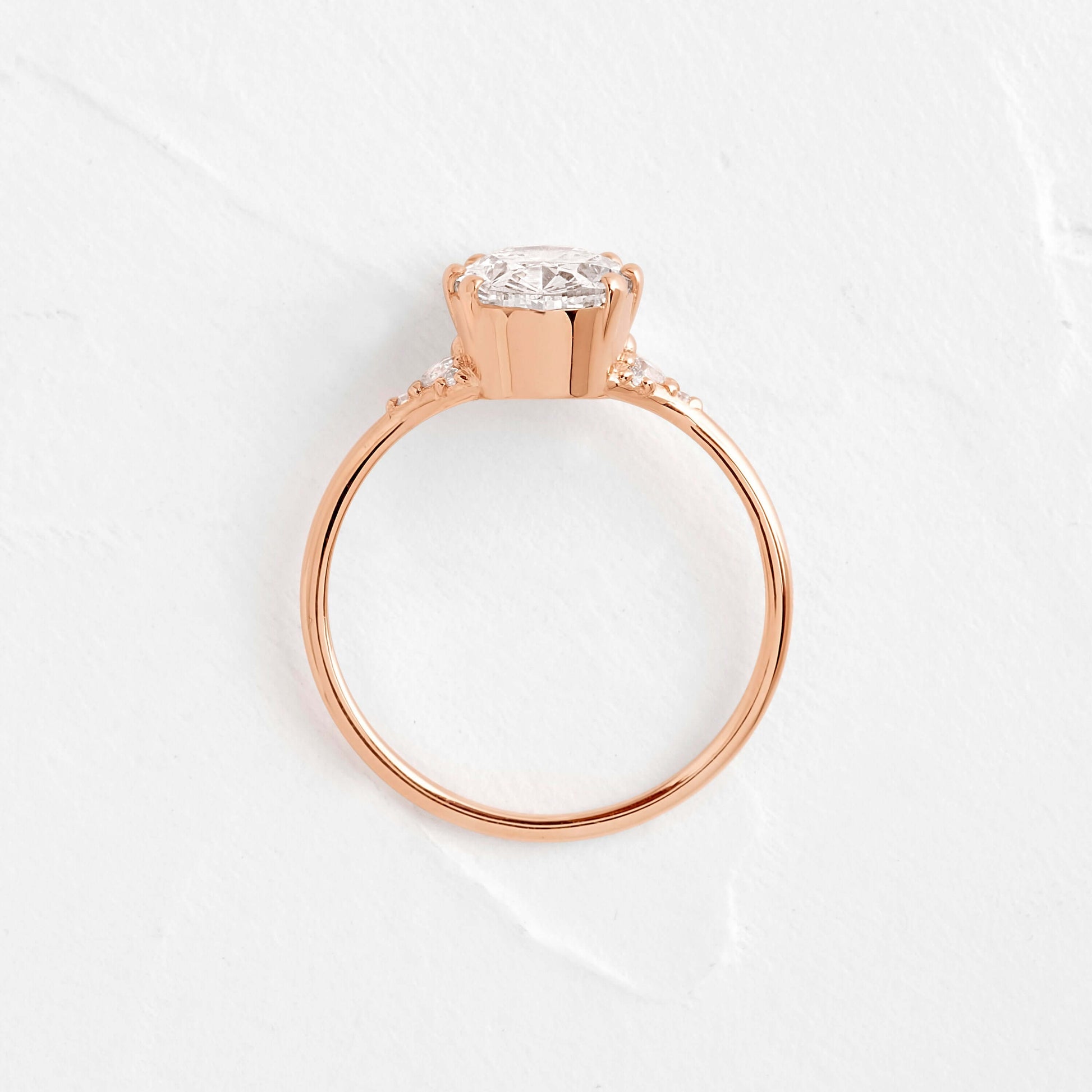 Solitaire-Oval Lab Grown Diamond Engagement Ring