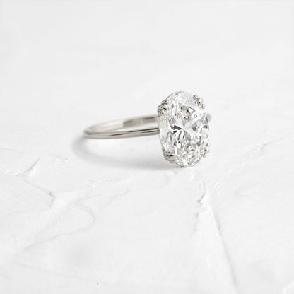 Solitaire-Oval Lab Grown Diamond Engagement Ring
