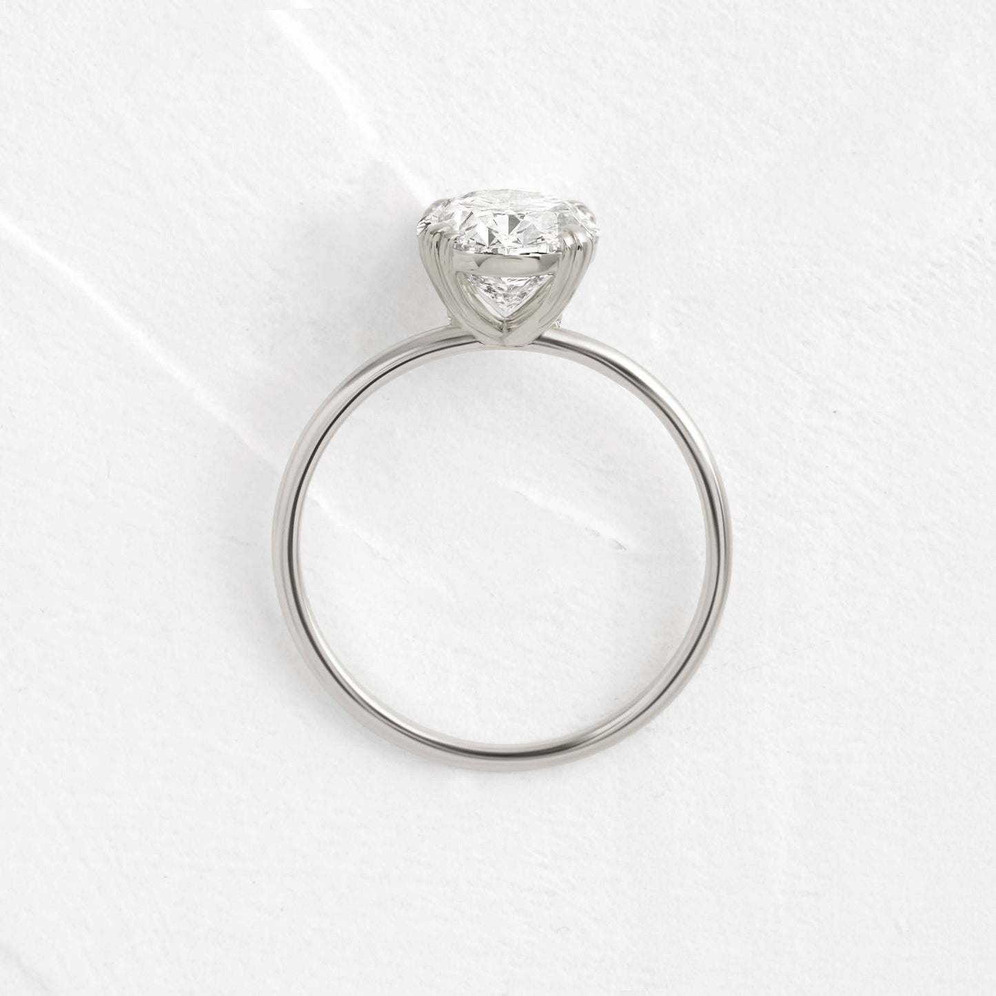 Solitaire-Oval Lab Grown Diamond Engagement Ring
