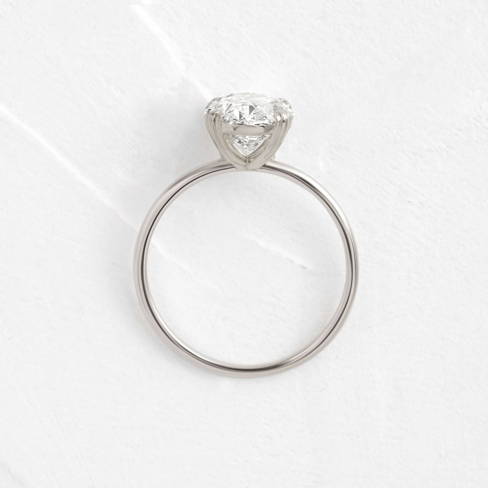 Solitaire-Oval Lab Grown Diamond Engagement Ring