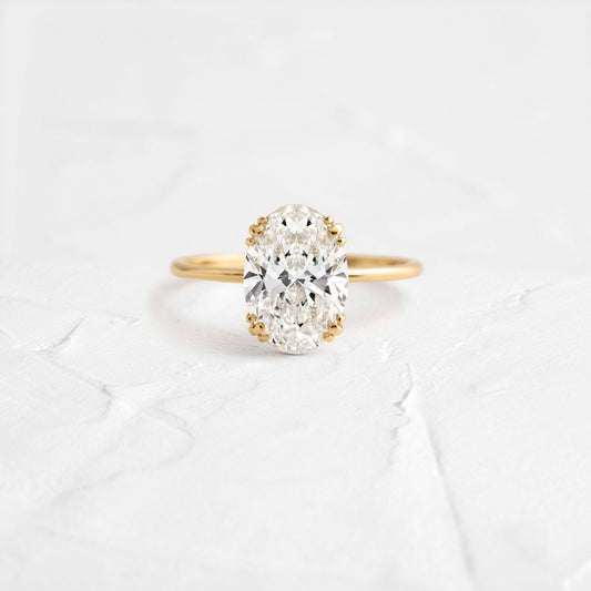 Solitaire-Oval Lab Grown Diamond Engagement Ring
