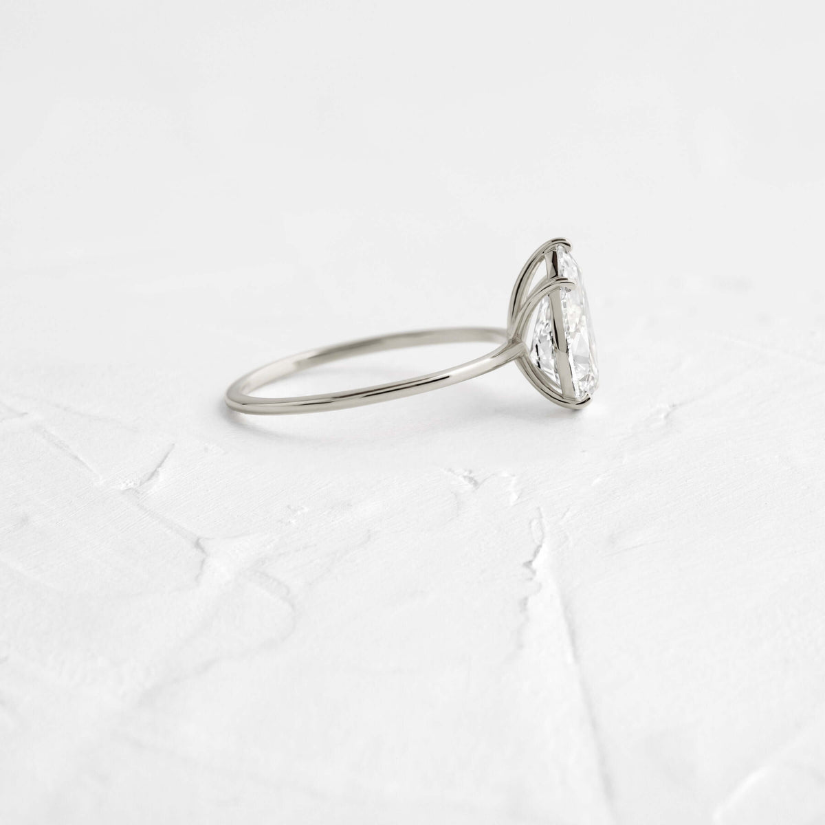 Solitaire-Pear Lab Grown Diamond Engagement Ring