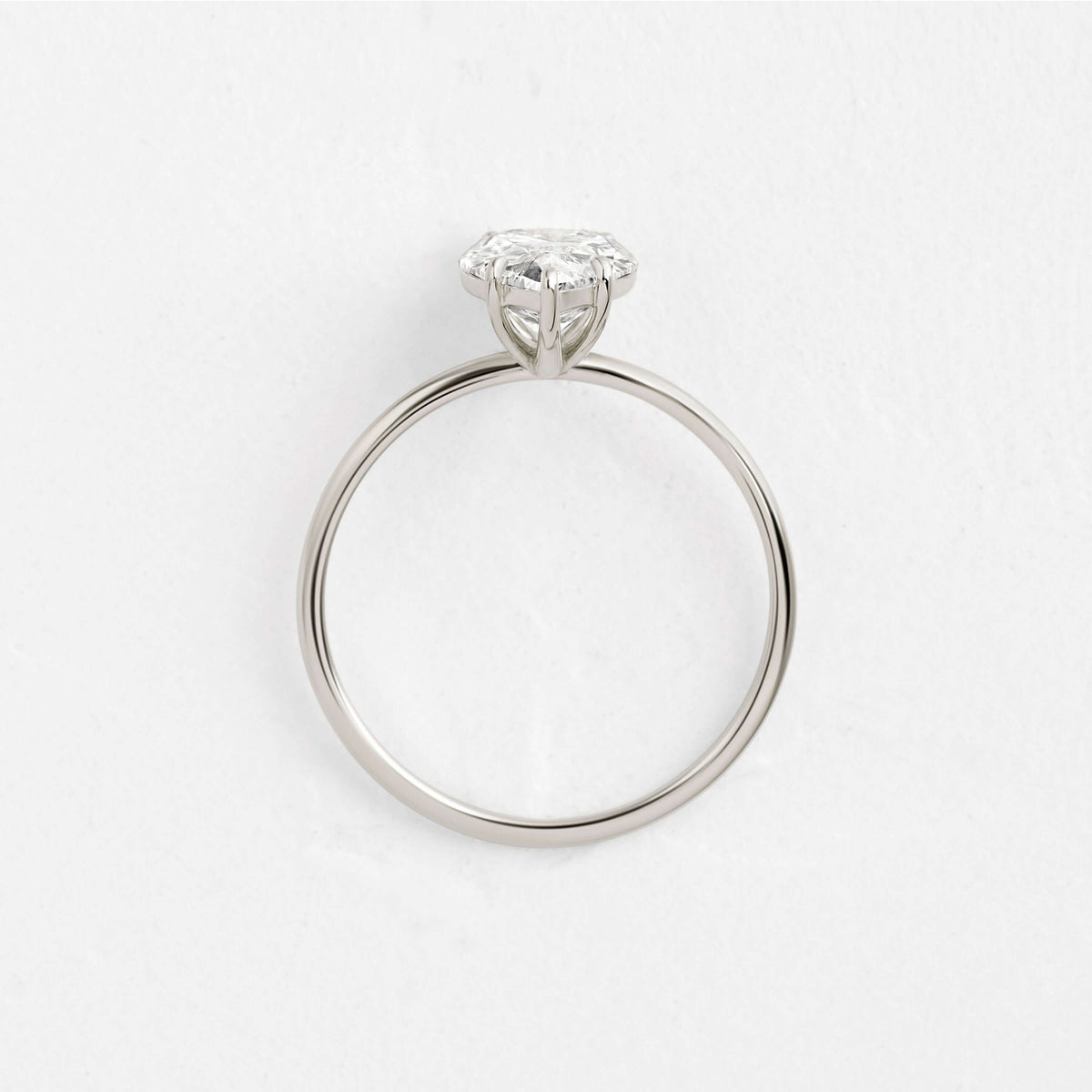 Solitaire-Pear Lab Grown Diamond Engagement Ring