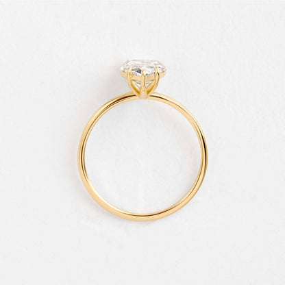 Solitaire-Pear Lab Grown Diamond Engagement Ring