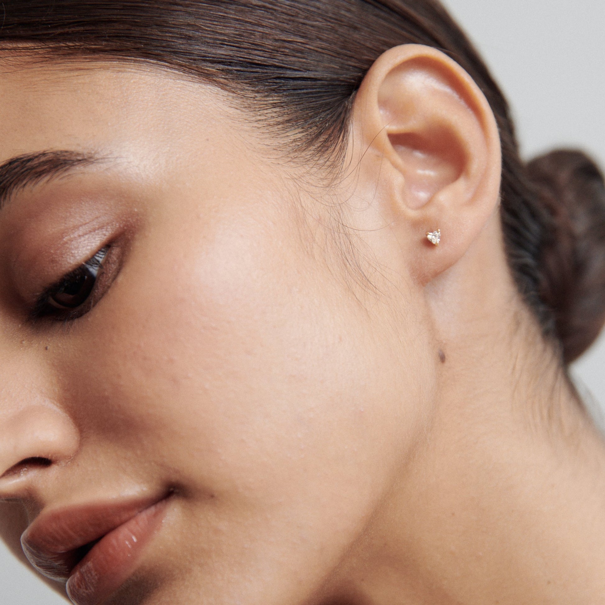 0.40 TCW Trillion-Cut Lab Grown Diamond Stud Earrings 5