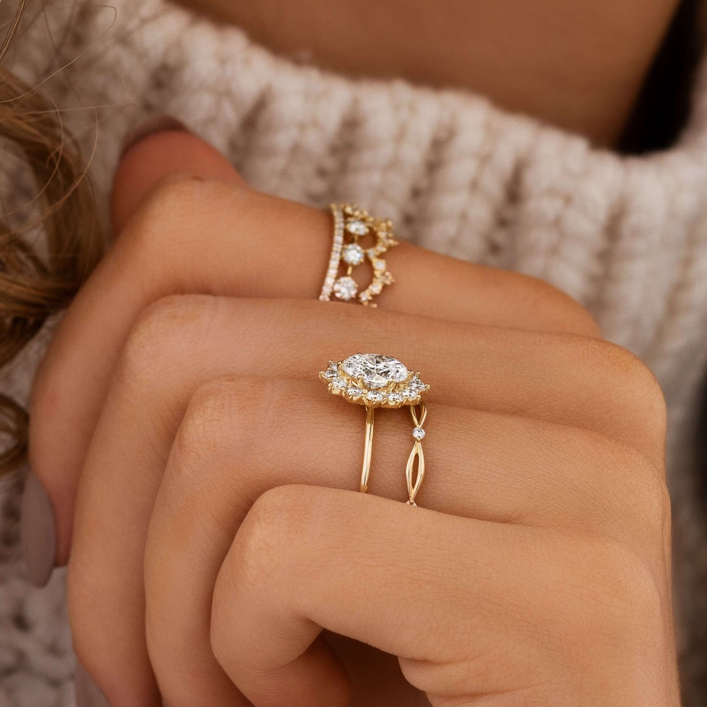 Solitaire-Oval Lab Grown Diamond Engagement Ring