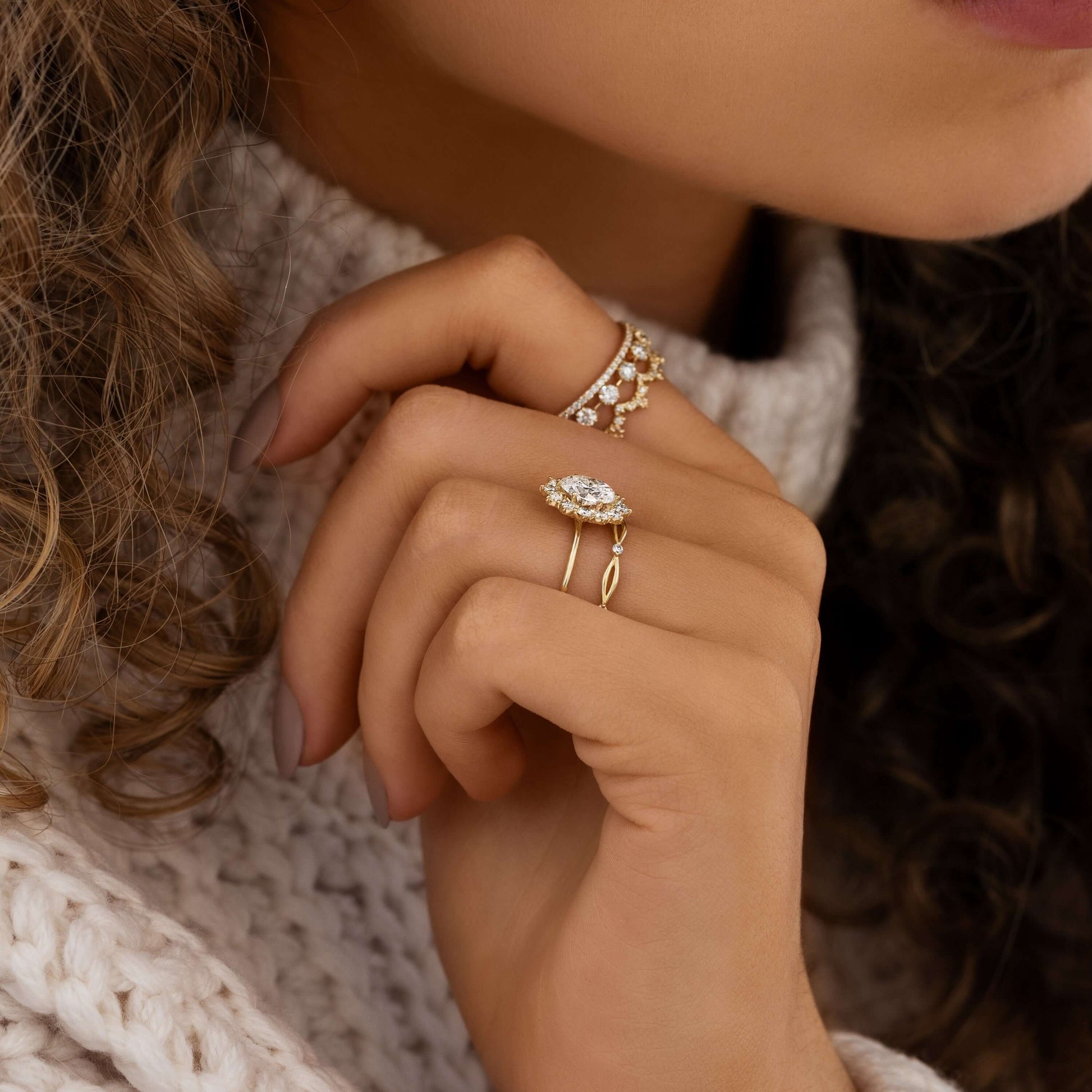 Solitaire-Oval Lab Grown Diamond Engagement Ring