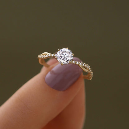 Solitaire-Oval Lab Grown Diamond Engagement Ring