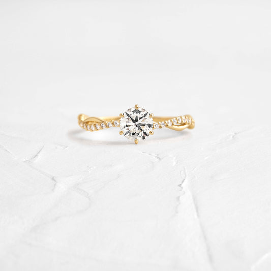 Solitaire-Oval Lab Grown Diamond Engagement Ring