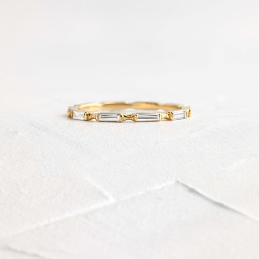 East West Eternity- 0.70 CT Baguette Lab Grown Diamond Wedding Band