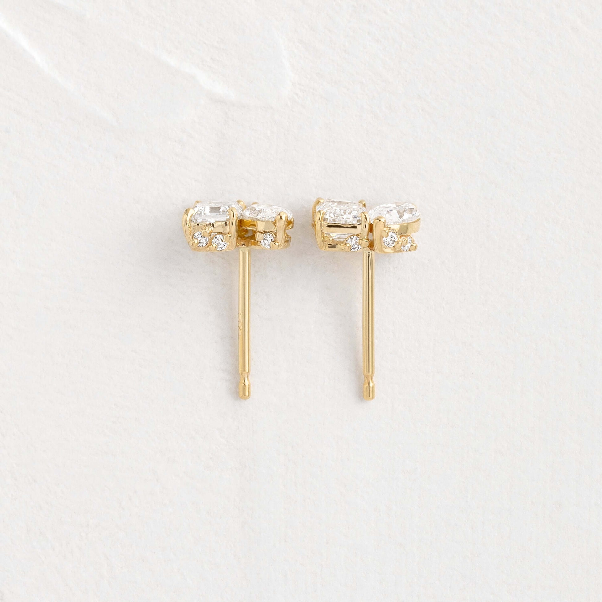 Solitaire- 1.0CT Oval Lab Grown Diamond Earrings