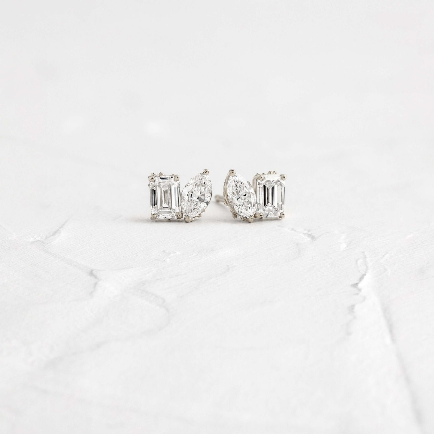 Solitaire- 1.0CT Oval Lab Grown Diamond Earrings