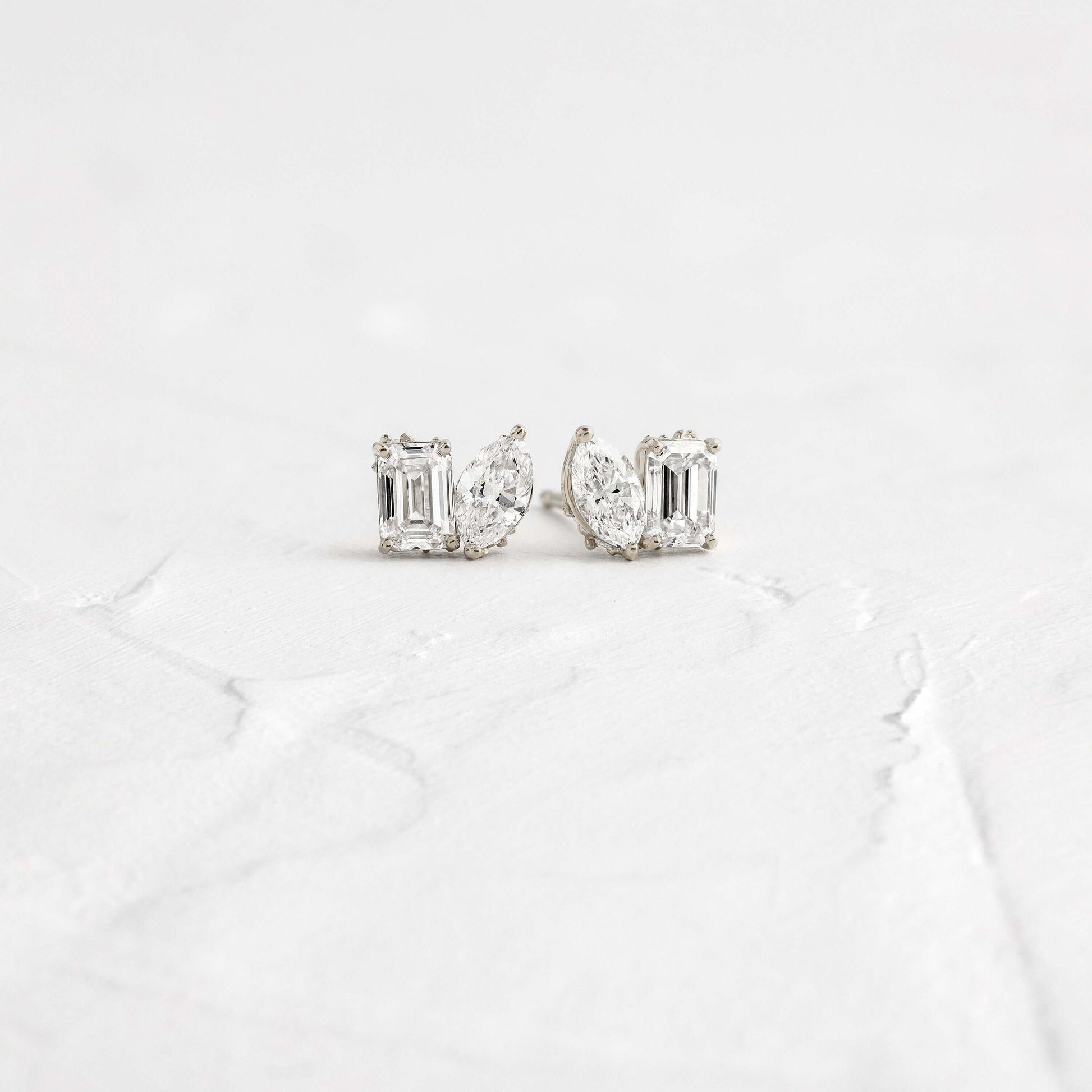 Solitaire- 1.0CT Oval Lab Grown Diamond Earrings