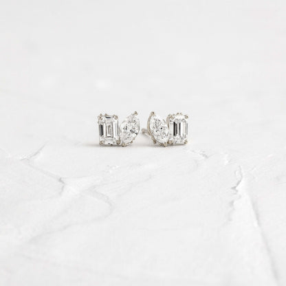 Solitaire- 1.0CT Oval Lab Grown Diamond Earrings