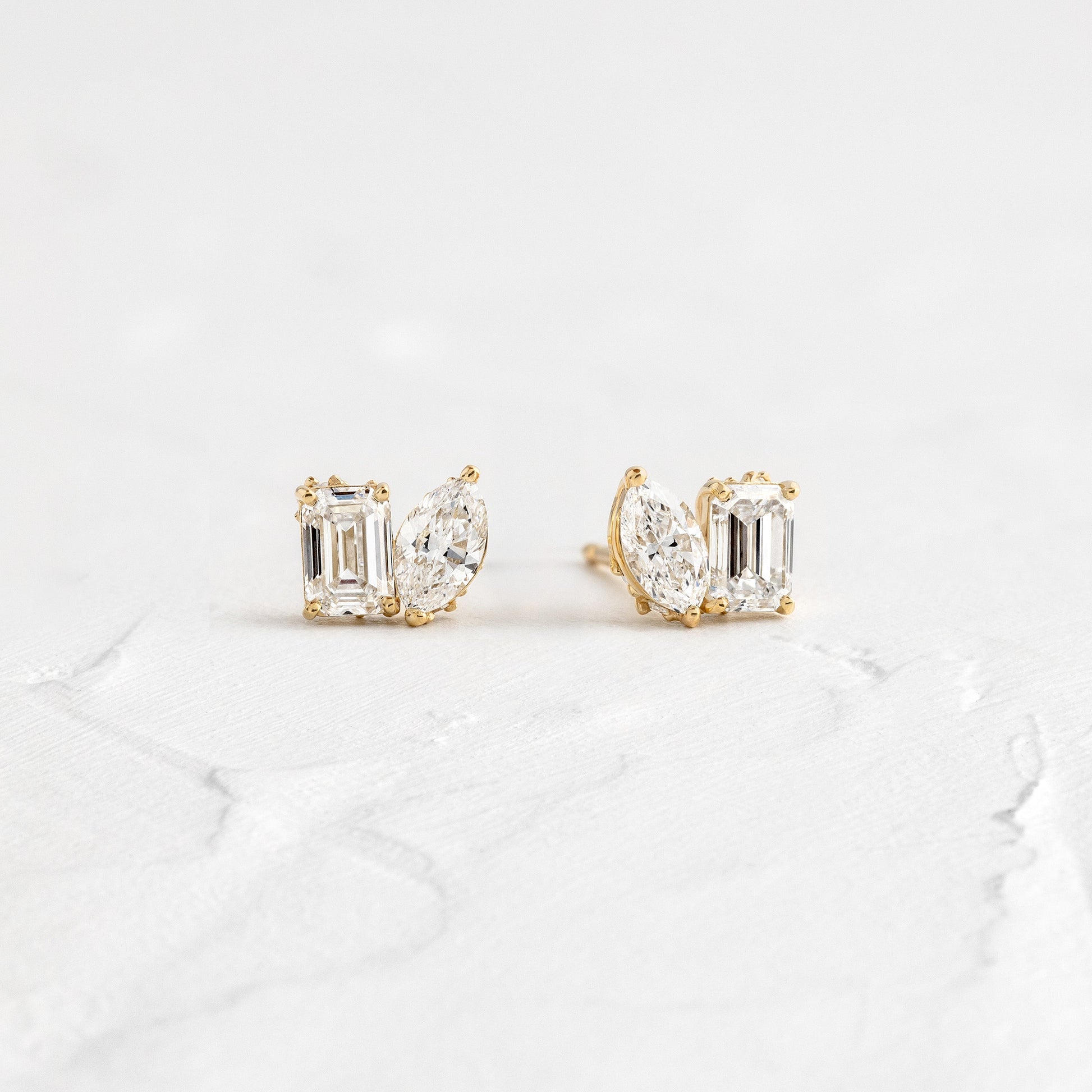 Solitaire- 1.0CT Oval Lab Grown Diamond Earrings