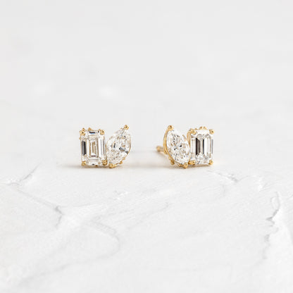 Solitaire- 1.0CT Oval Lab Grown Diamond Earrings