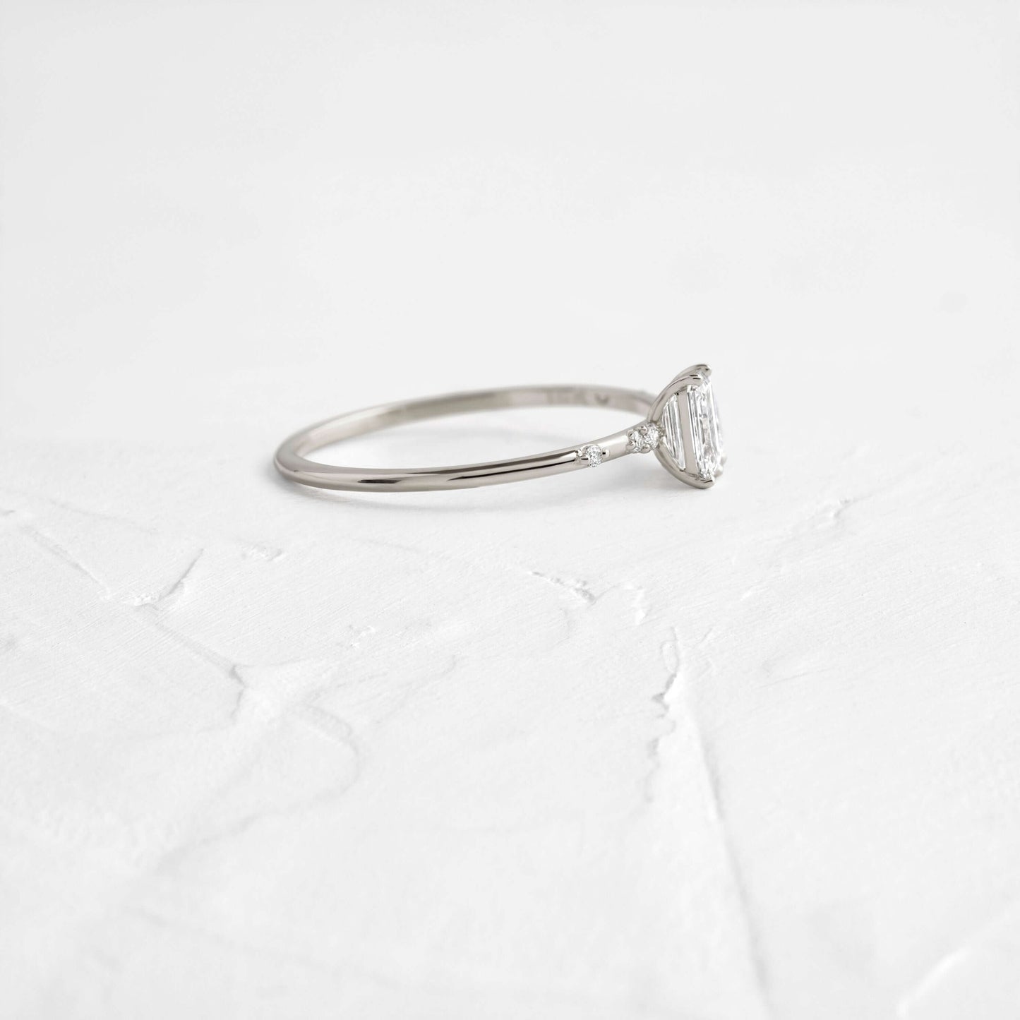 Toi Et Moi-Emerald & Marquise Lab Grown Diamond Engagement Ring