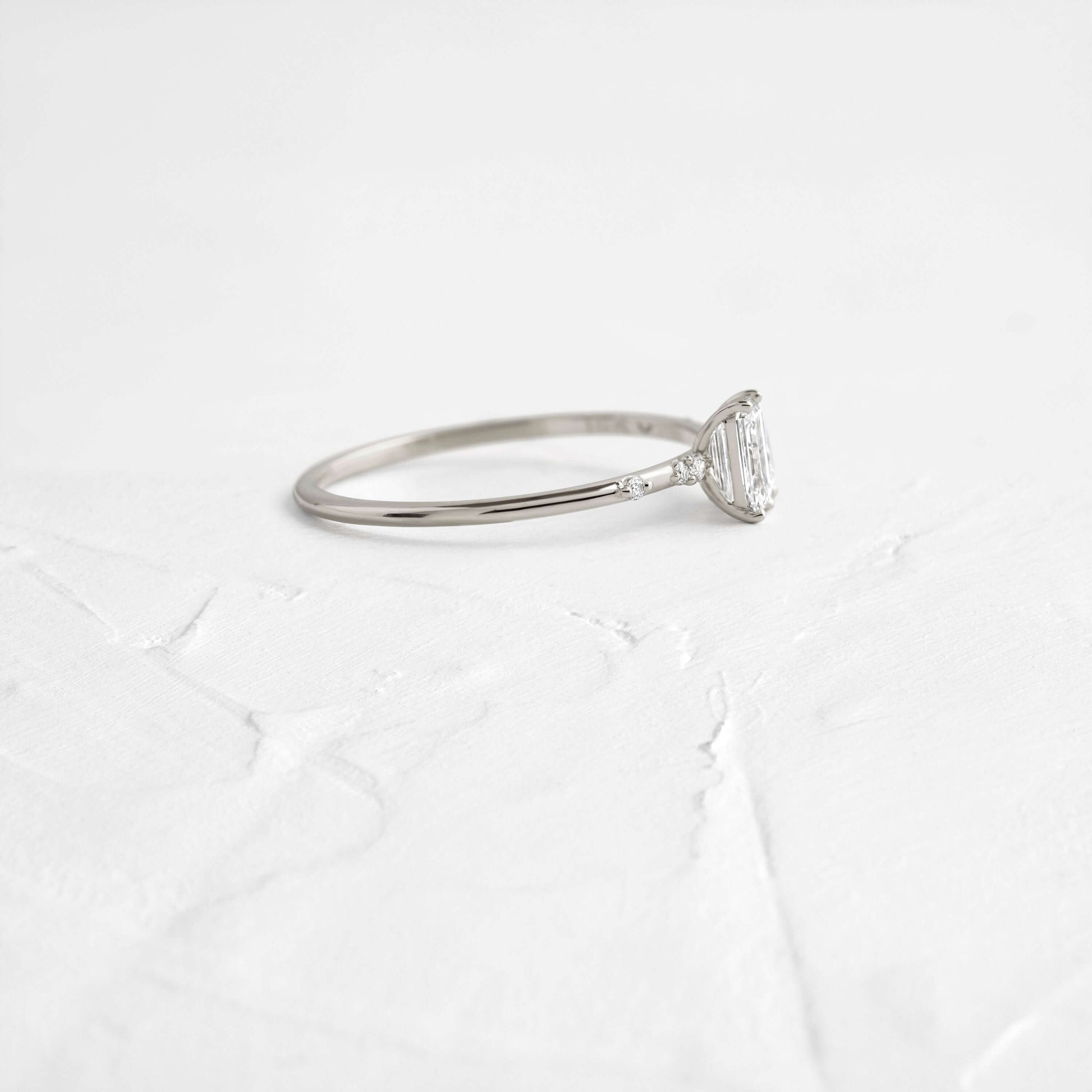 Toi Et Moi-Emerald & Marquise Lab Grown Diamond Engagement Ring