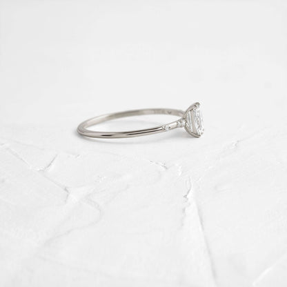 Toi Et Moi-Emerald & Marquise Lab Grown Diamond Engagement Ring