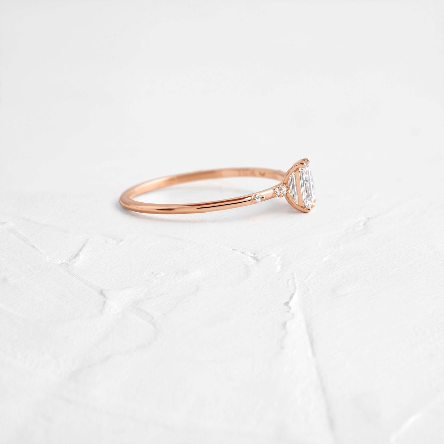 Toi Et Moi-Emerald & Marquise Lab Grown Diamond Engagement Ring