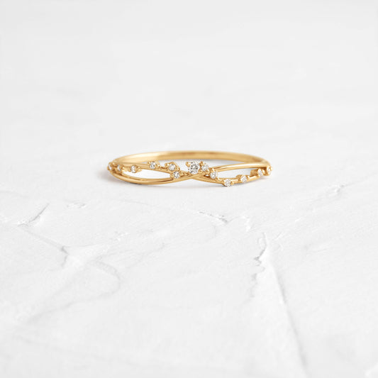 Infinity Style- 0.20 CT Round Lab Grown Diamond Wedding Band