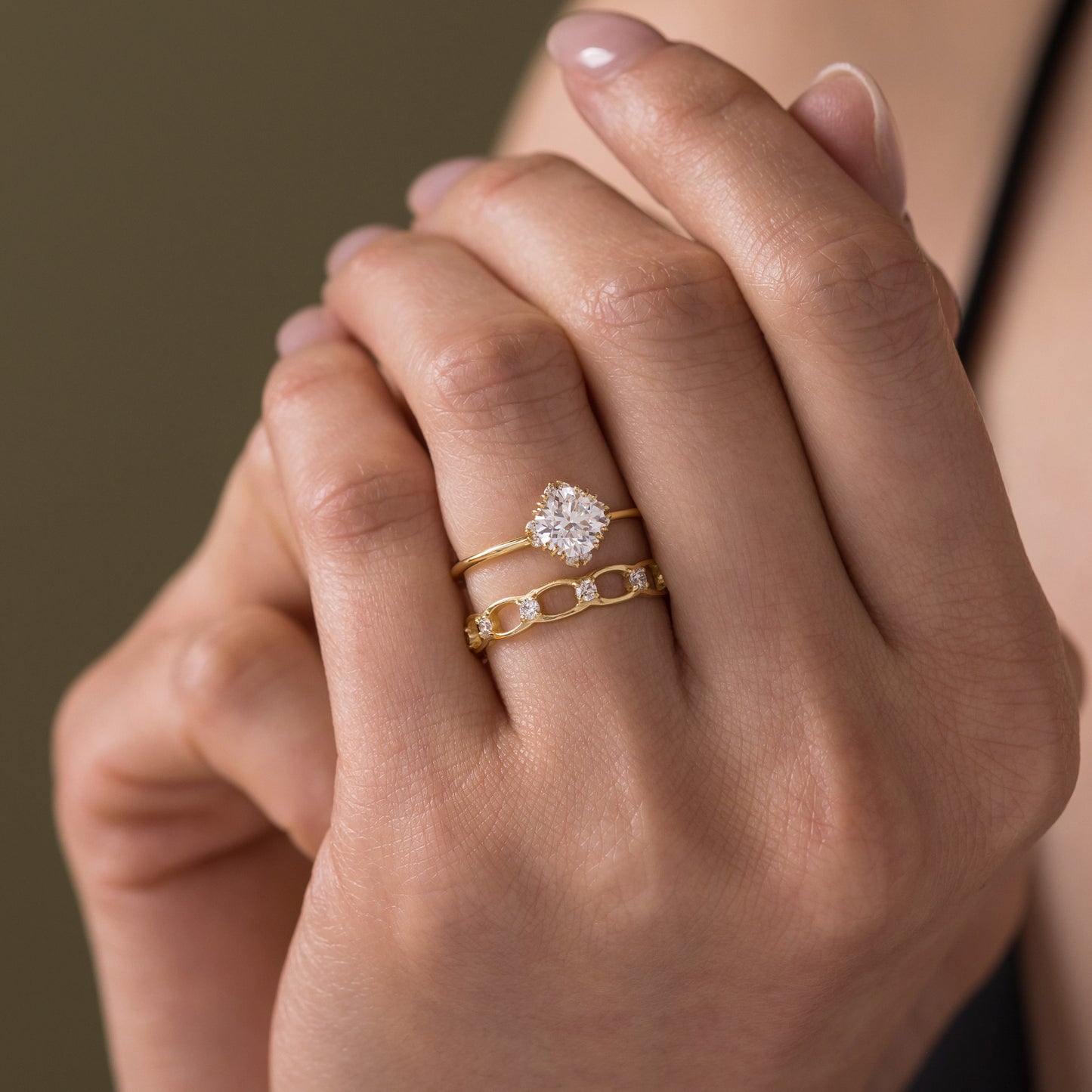 Solitaire-Oval Lab Grown Diamond Engagement Ring