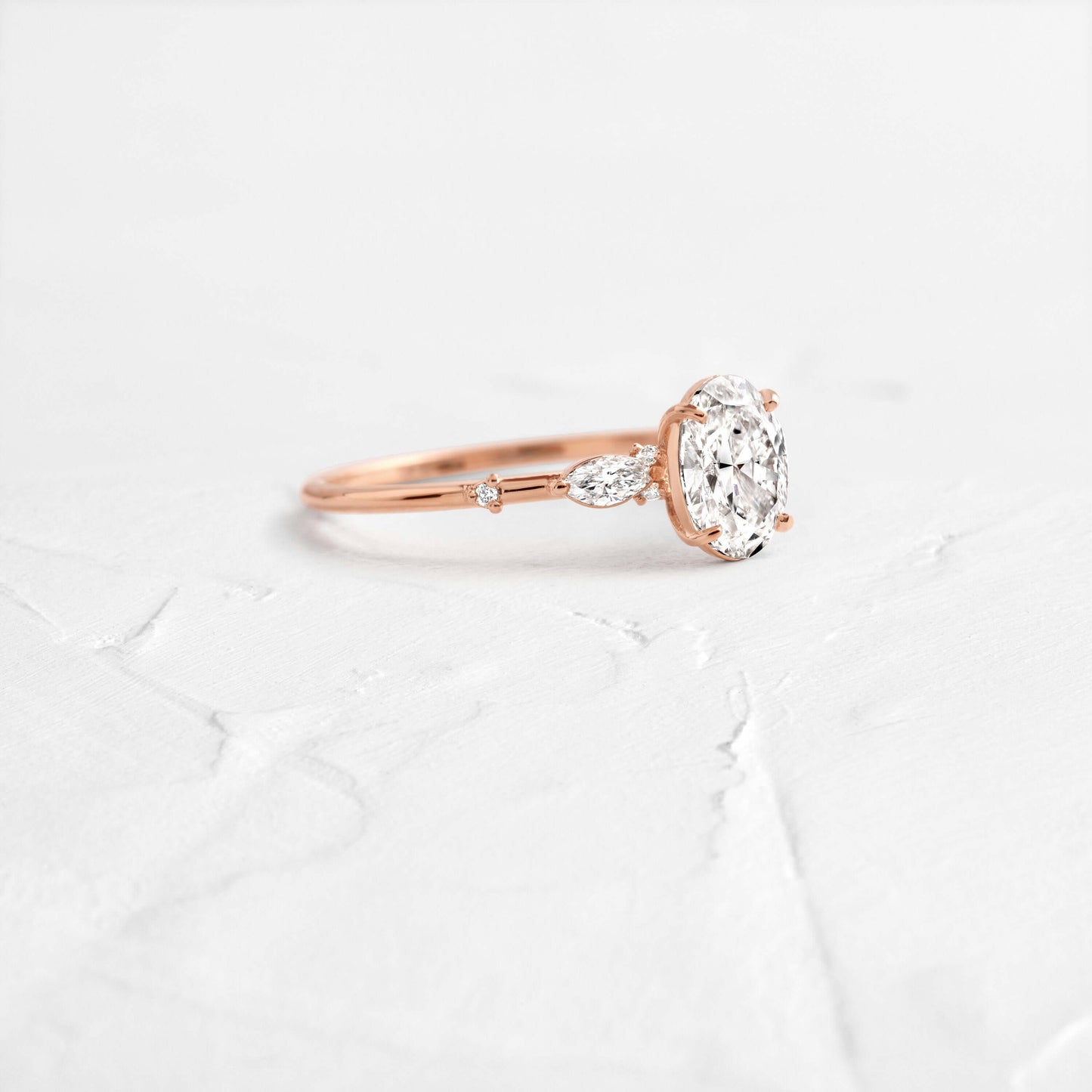 Solitaire-Oval Lab Grown Diamond Engagement Ring