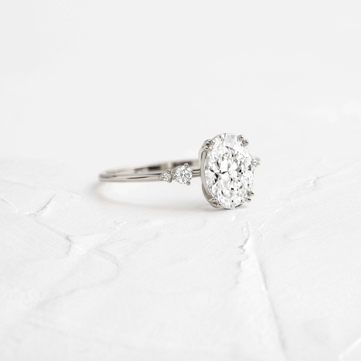 Solitaire-Oval Lab Grown Diamond Engagement Ring