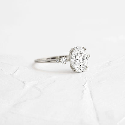 Solitaire-Oval Lab Grown Diamond Engagement Ring