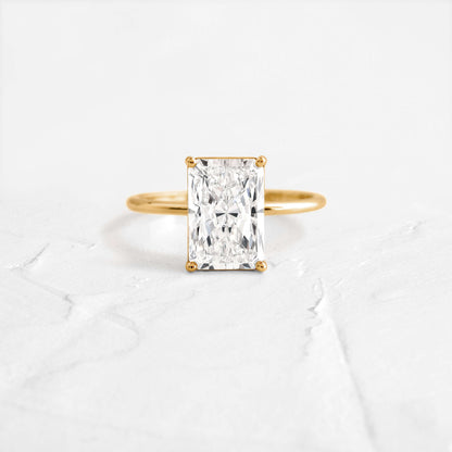 Solitaire-Radiant Lab Grown Diamond Engagement Ring