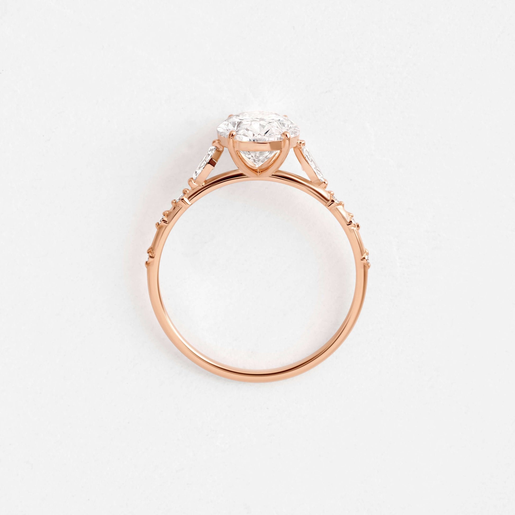 Solitaire-Oval Lab Grown Diamond Engagement Ring