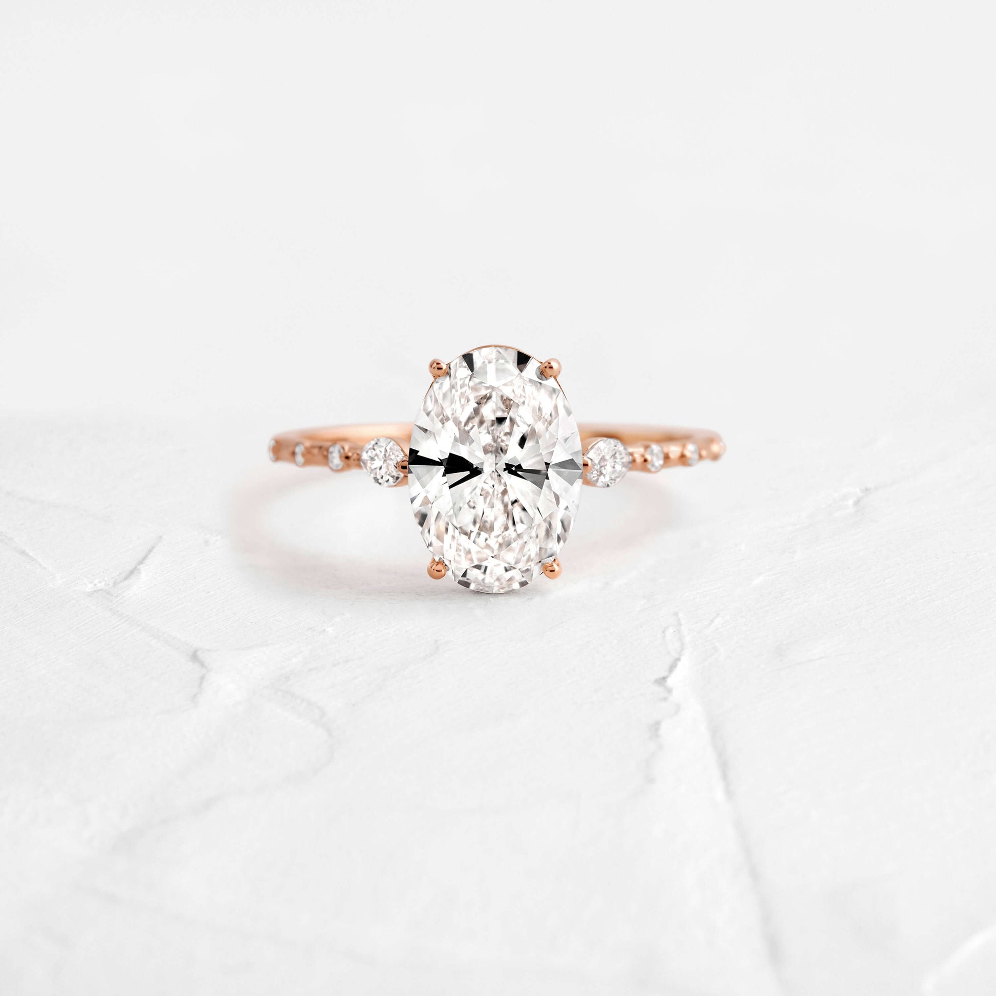 Solitaire-Oval Lab Grown Diamond Engagement Ring