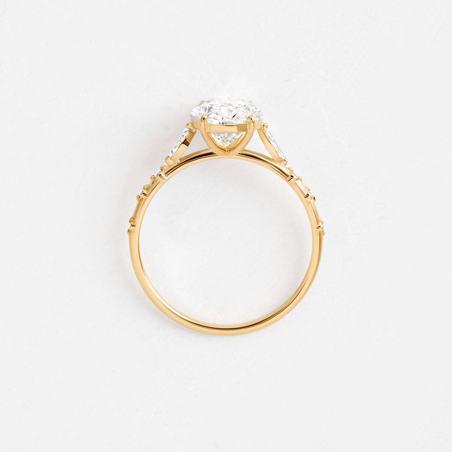 Solitaire-Oval Lab Grown Diamond Engagement Ring