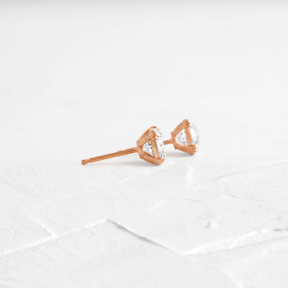 Solitaire- 1.0CT Oval Lab Grown Diamond Earrings