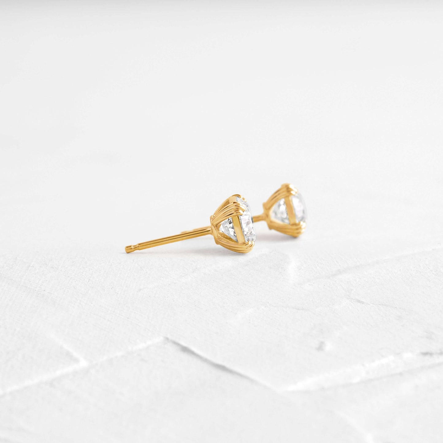 Solitaire- 1.0CT Oval Lab Grown Diamond Earrings