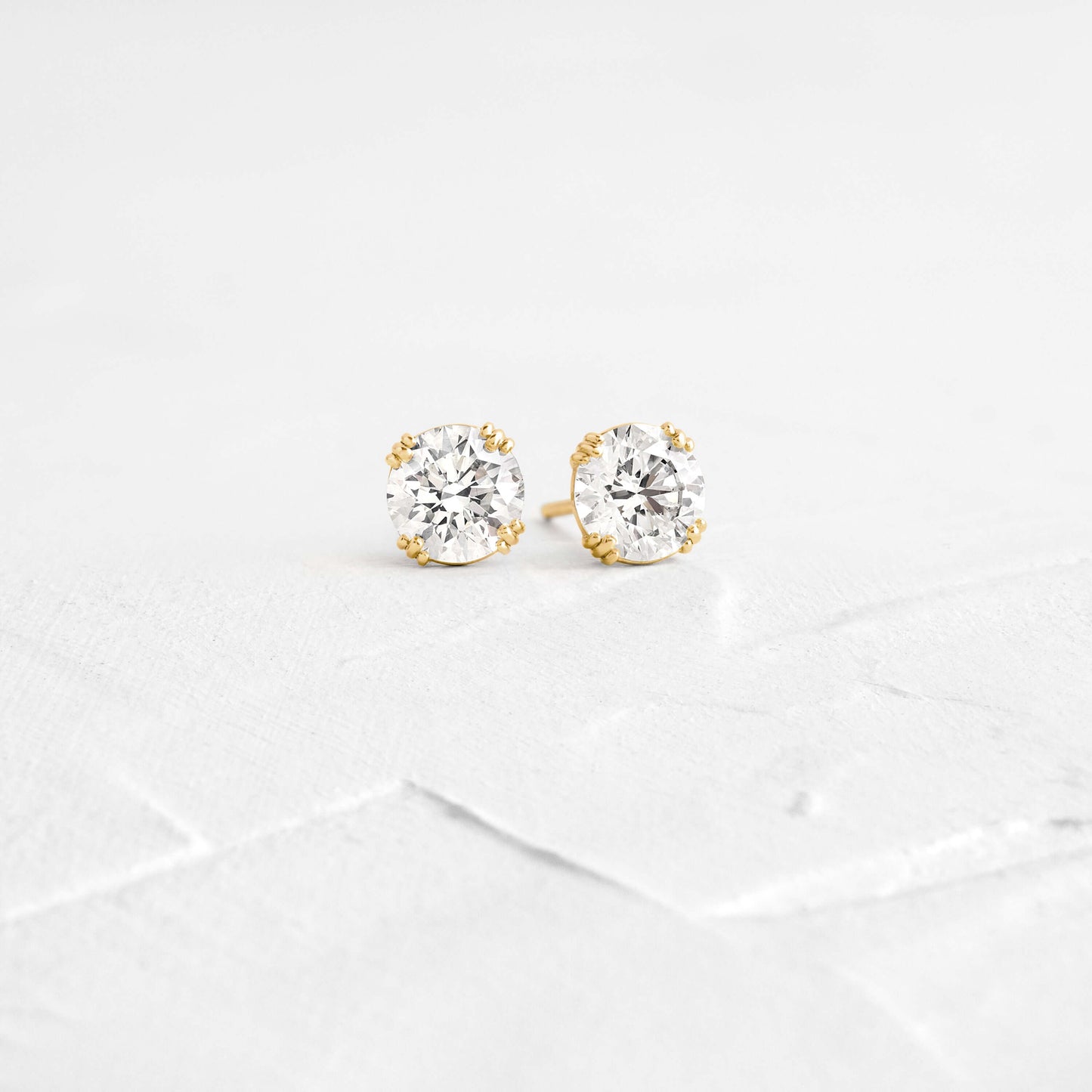 Solitaire- 1.0CT Oval Lab Grown Diamond Earrings