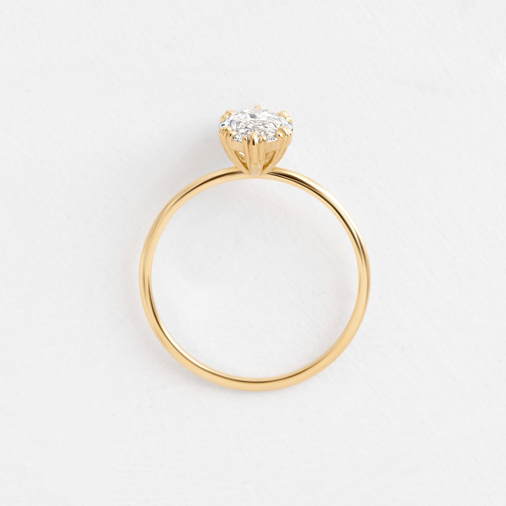 Solitaire-Oval Lab Grown Diamond Engagement Ring